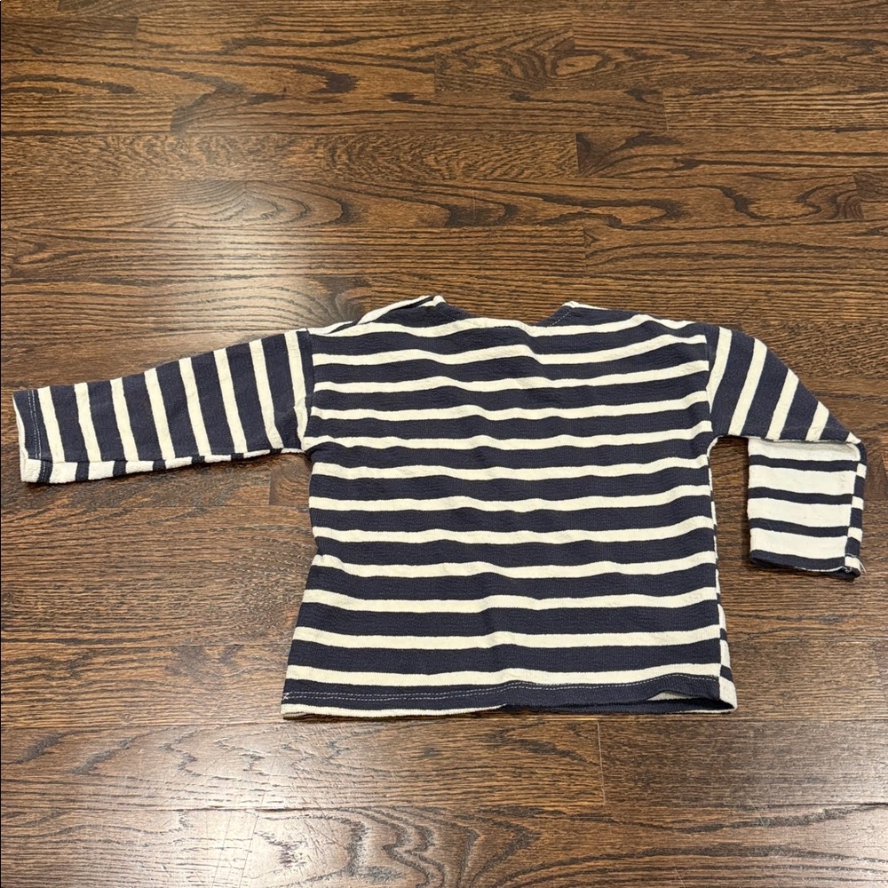Zara 18-24 month stripe long sleeve navy and white - Picture 4 of 5